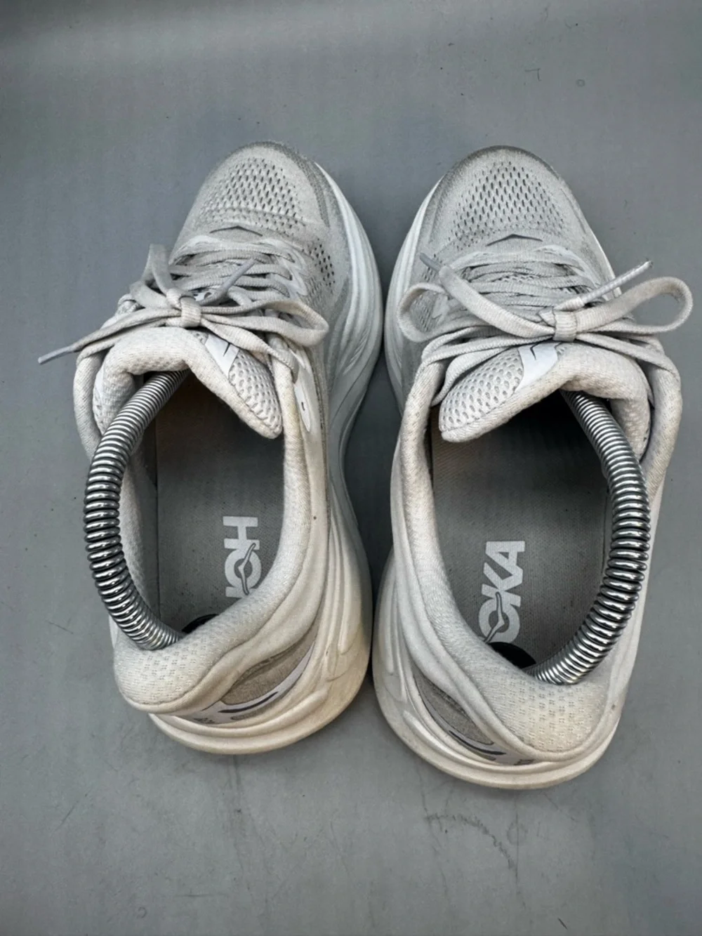 Size 8.5 - Hoka One One Bondi 6 Wide D Gray Women Low Top Running Walking Shoes - Picture 4 of 8